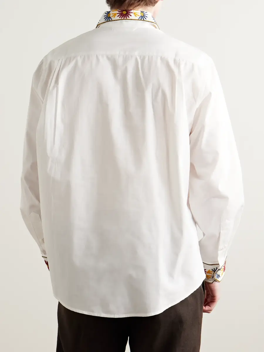 BODE Candyfloss Embroidered Cotton Oxford Shirt - Men | Thumbnail 3 BODE Candyfloss Embroidered Cotton Oxford Shirt - Men | Thumbnail 3