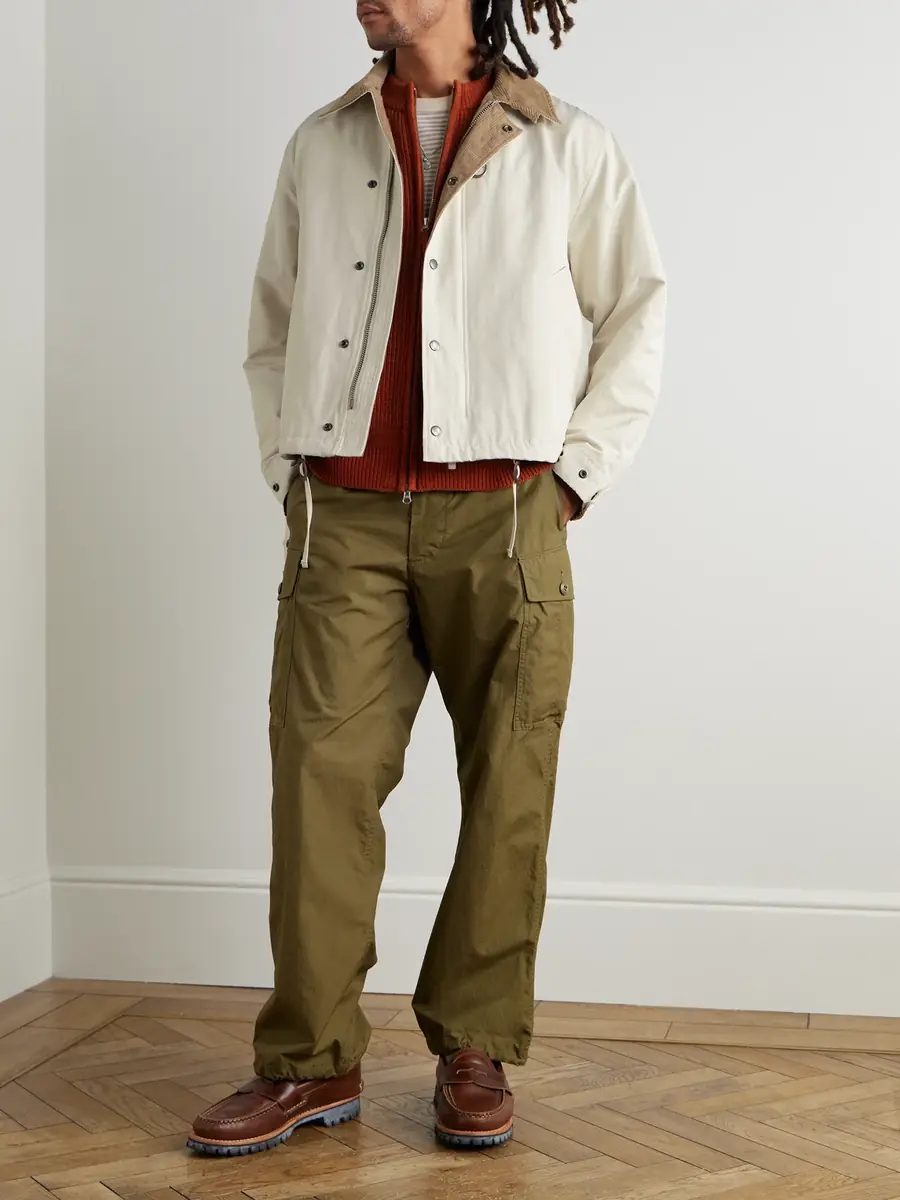 FrizmWORKS Corduroy-Trimmed Cotton-Blend Jacket - Men | Thumbnail 2 FrizmWORKS Corduroy-Trimmed Cotton-Blend Jacket - Men | Thumbnail 2