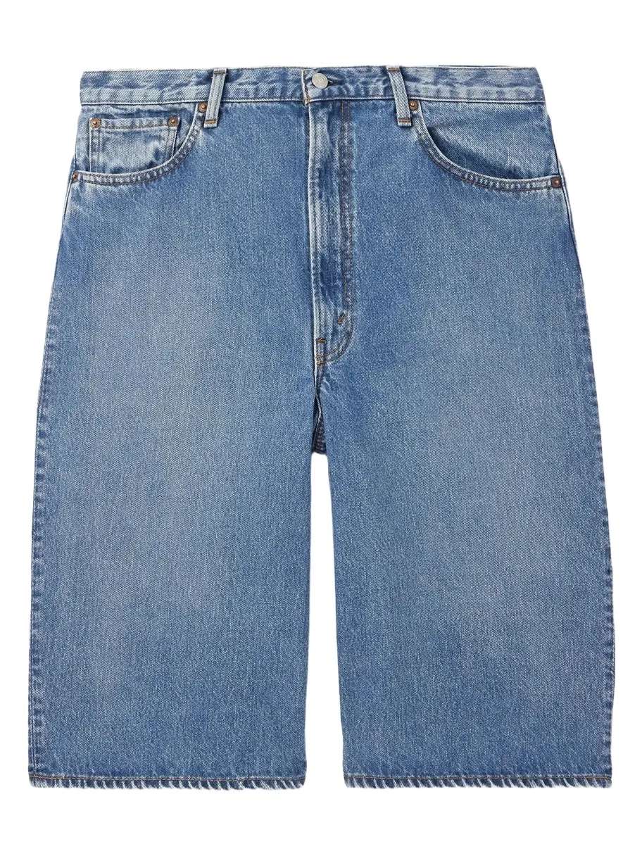 Super Dad's Wide-Leg Denim Shorts - Men Super Dad's Wide-Leg Denim Shorts - Men