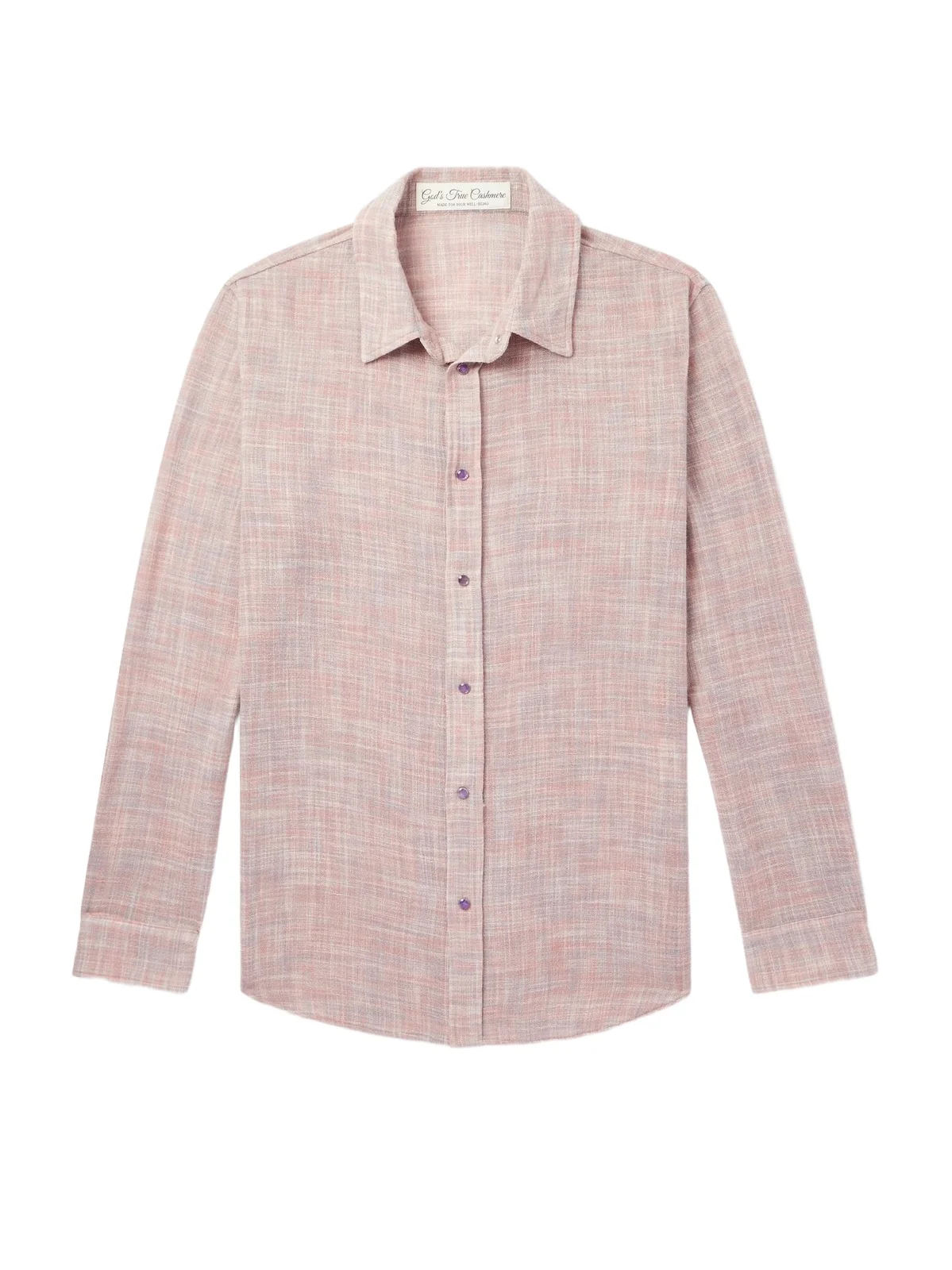 God’s True Cashmere Space-Dyed Cashmere and Wool-Blend Gauze Shirt - Men