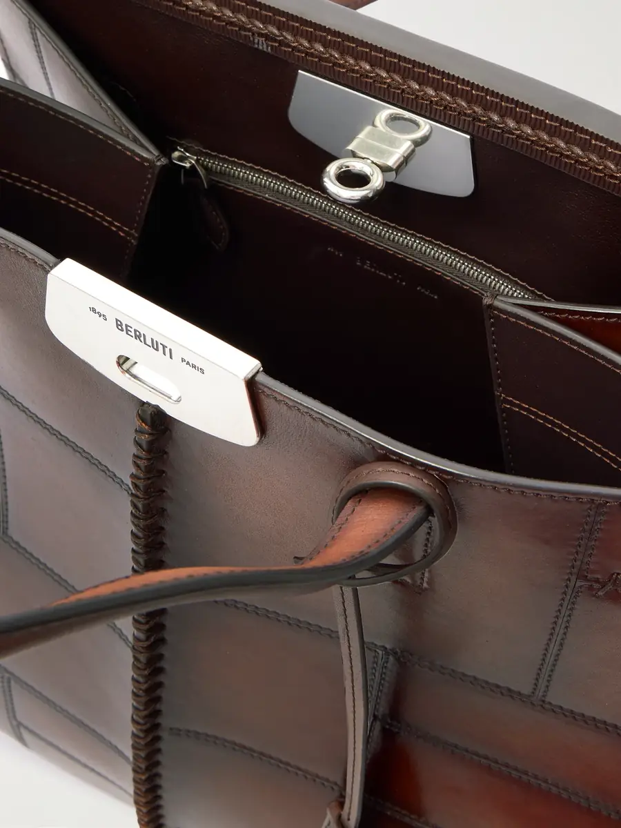 Berluti Luti 38 Patchwork Venezia Mosaico Leather Tote Bag - Men | Thumbnail 5