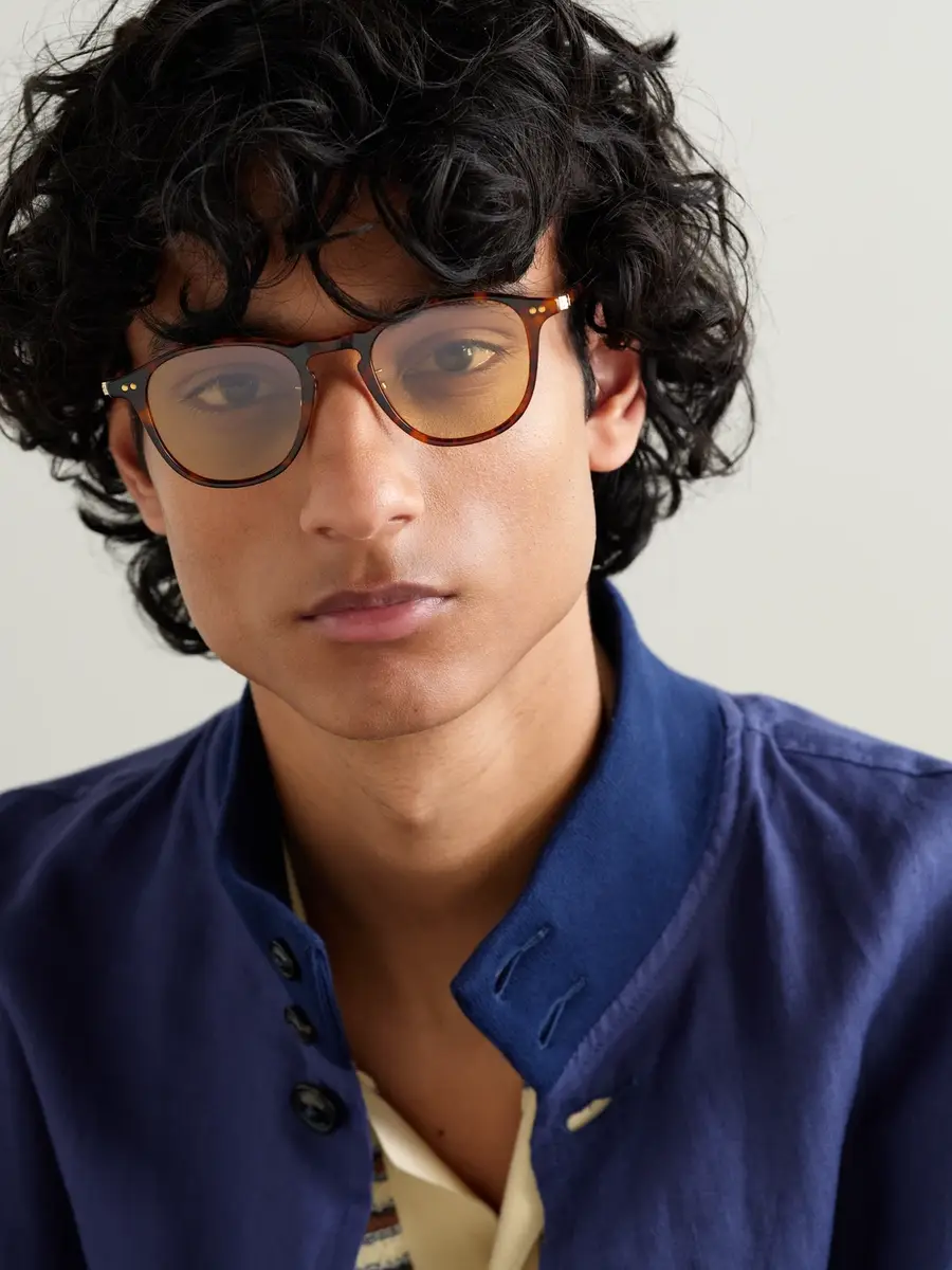 Garrett Leight California Optical Hampton J Sun Round-Frame Tortoiseshell Acetate Sunglasses - Men | Thumbnail 2
