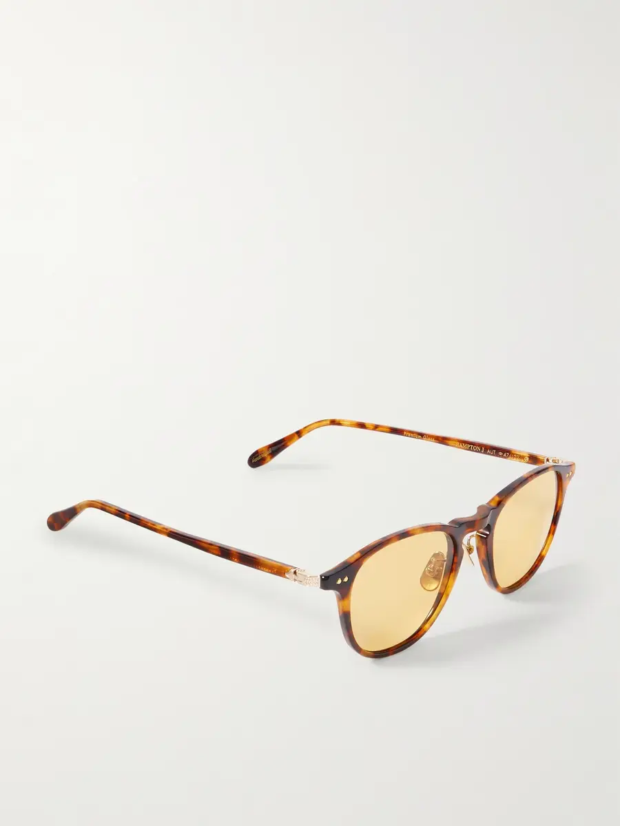 Garrett Leight California Optical Hampton J Sun Round-Frame Tortoiseshell Acetate Sunglasses - Men | Thumbnail 4