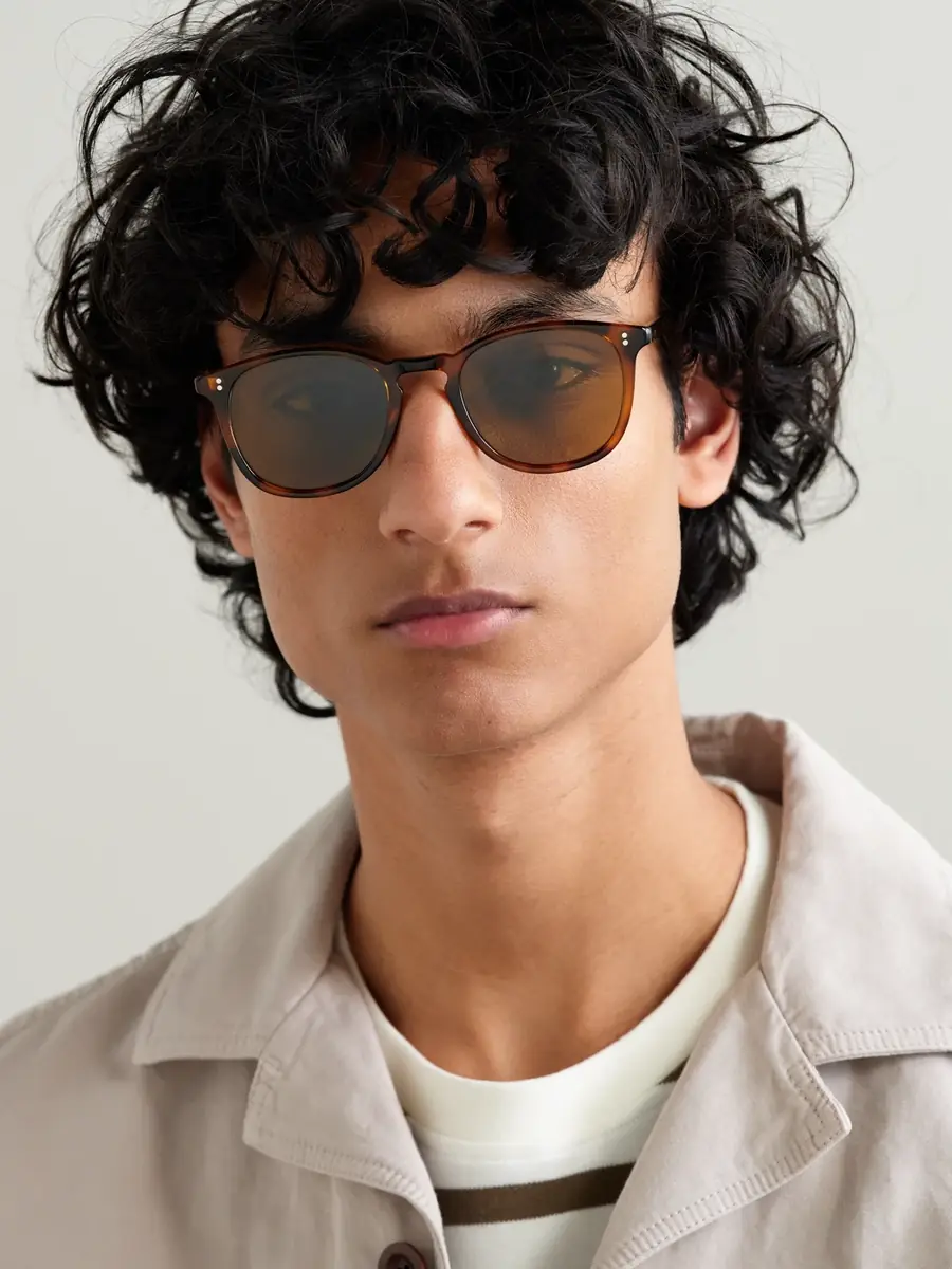 Garrett Leight California Optical Kinney Round-Frame Tortoiseshell Acetate Sunglasses - Men | Thumbnail 2 Garrett Leight California Optical Kinney Round-Frame Tortoiseshell Acetate Sunglasses - Men | Thumbnail 2