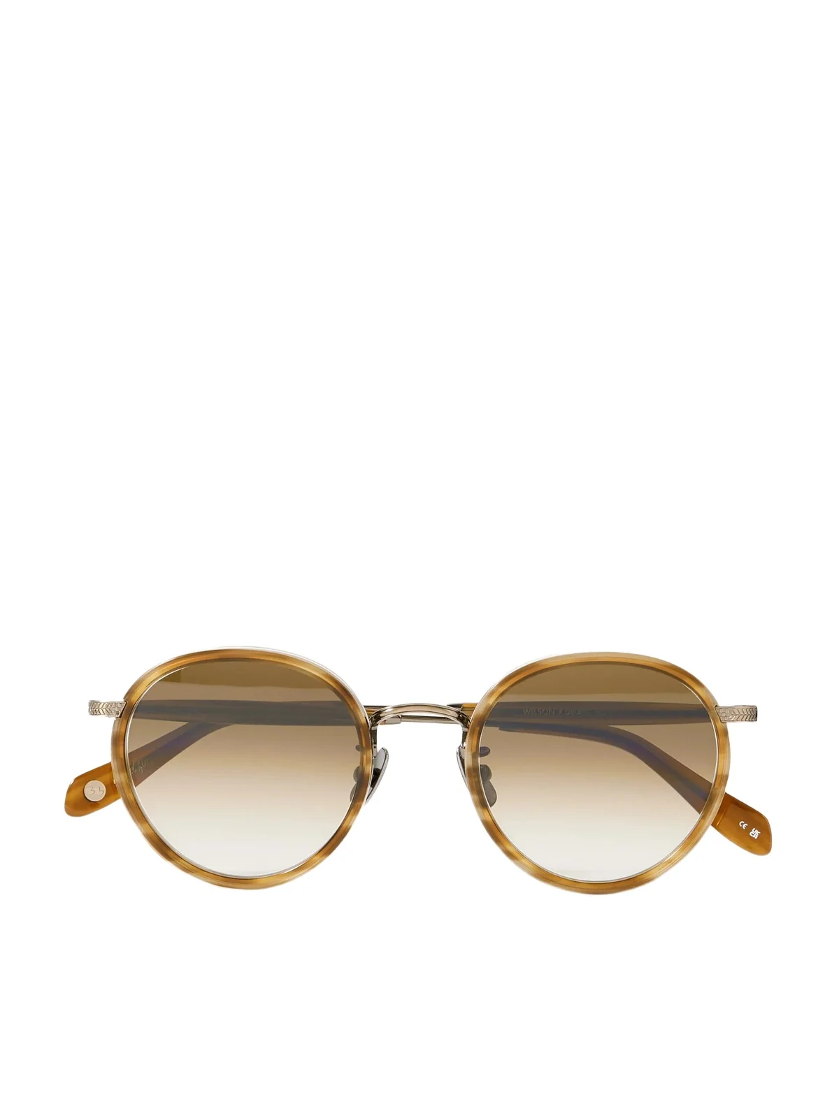 Wilson X Sun Round-Frame Acetate and Gold-Tone Titanium Sunglasses - Men