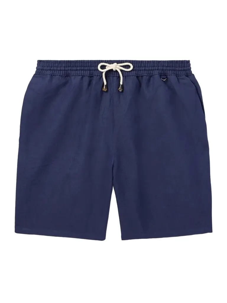 Rubinacci Straight-Leg Mid-Length Linen Swim Shorts - Men | Image 1 Rubinacci Straight-Leg Mid-Length Linen Swim Shorts - Men | Image 1