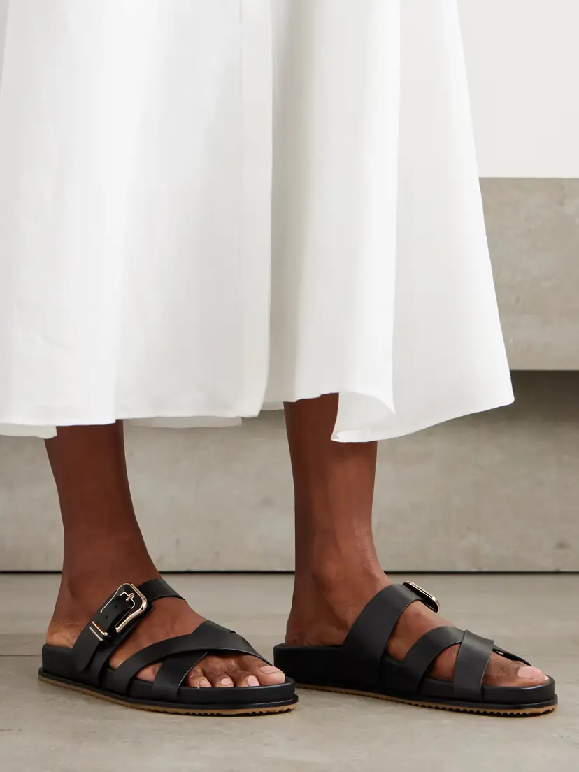 Gabriela Hearst Circe Leather Slides | Thumbnail 2 Gabriela Hearst Circe Leather Slides | Thumbnail 2
