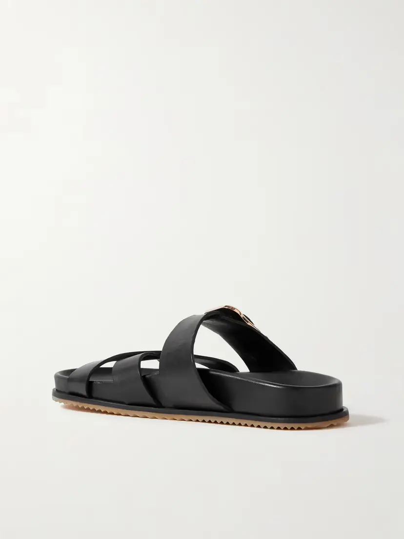 Gabriela Hearst Circe Leather Slides | Thumbnail 3 Gabriela Hearst Circe Leather Slides | Thumbnail 3