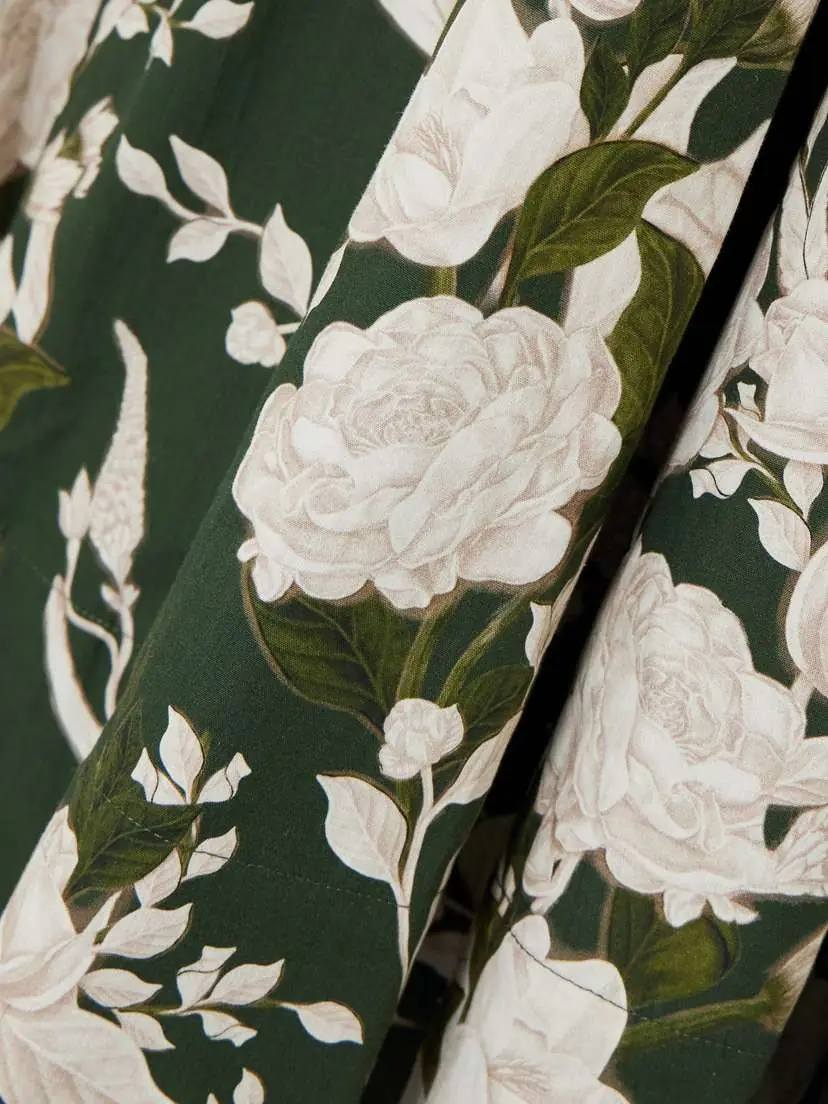Agua by Agua Bendita Pistilo Gardenia Picot-trimmed Floral-print Cotton-poplin Midi Dress | Thumbnail 4 Agua by Agua Bendita Pistilo Gardenia Picot-trimmed Floral-print Cotton-poplin Midi Dress | Thumbnail 4