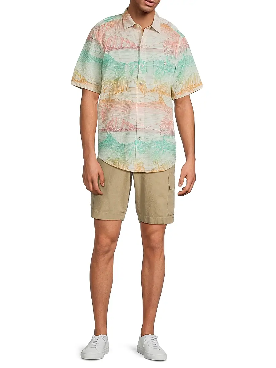 Tommy Bahama Men's Nova Wave Corsica Coast Short-Sleeve Shirt | Thumbnail 2 Tommy Bahama Men's Nova Wave Corsica Coast Short-Sleeve Shirt | Thumbnail 2