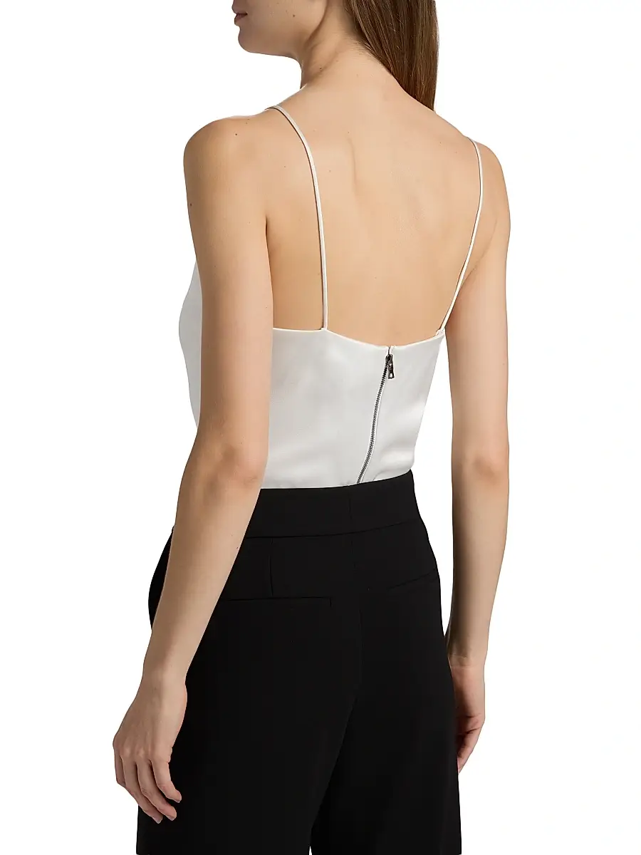 Alice + Olivia Women's Harmon Satin Bodysuit | Thumbnail 5 Alice + Olivia Women's Harmon Satin Bodysuit | Thumbnail 5