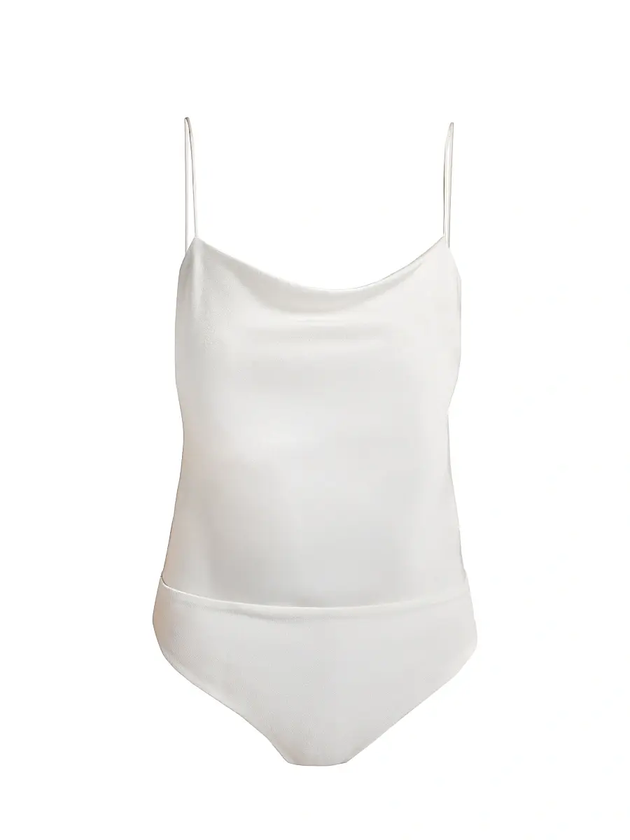 Alice + Olivia Women's Harmon Satin Bodysuit