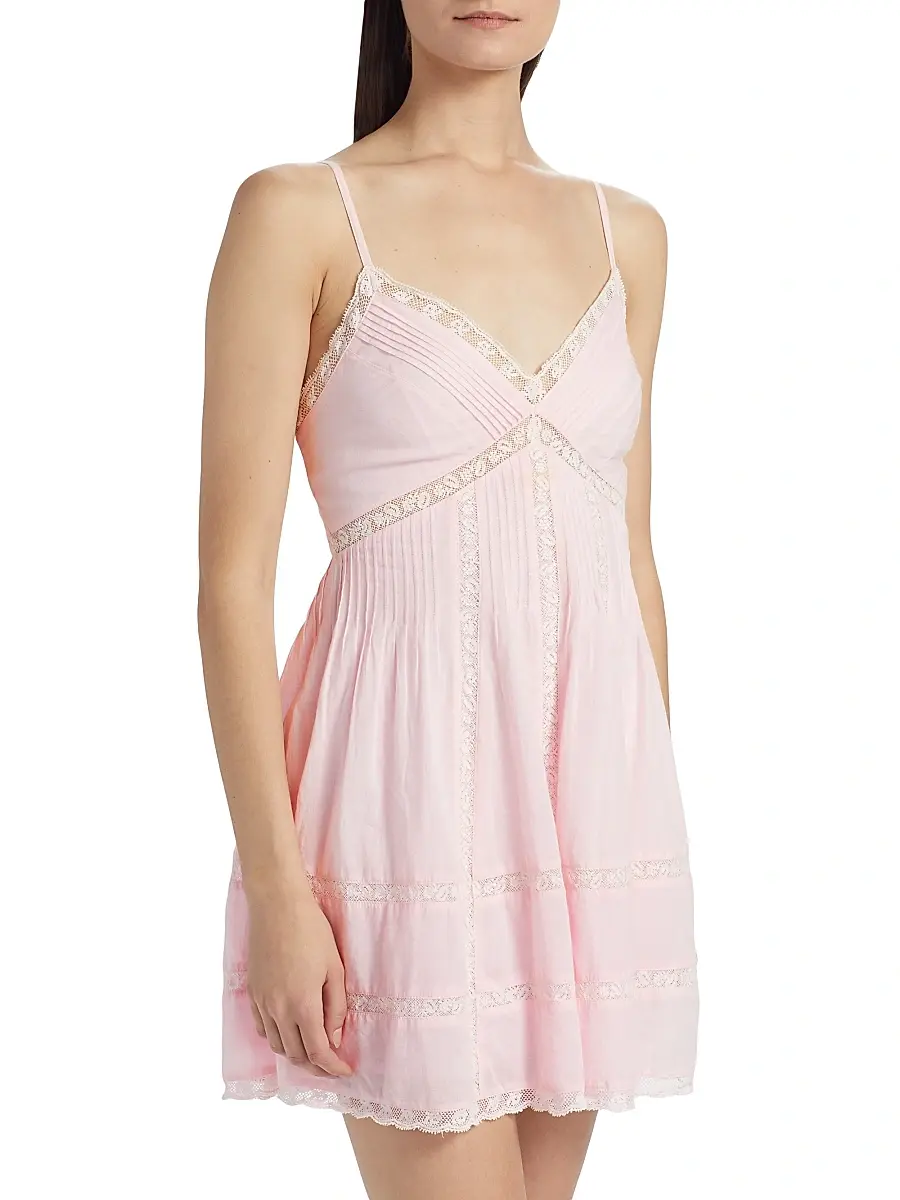 LoveShackFancy Women's Docila Cotton Minidress | Thumbnail 4 LoveShackFancy Women's Docila Cotton Minidress | Thumbnail 4
