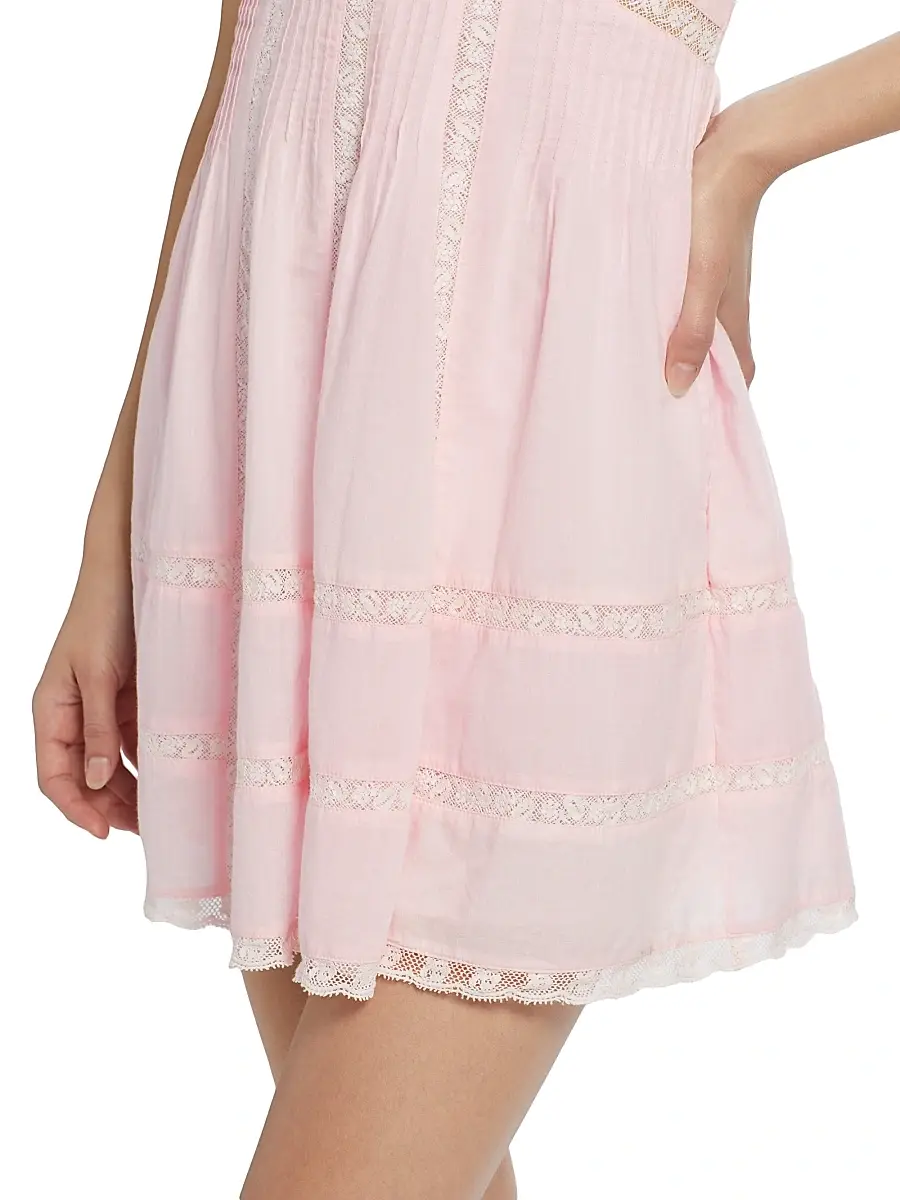 LoveShackFancy Women's Docila Cotton Minidress | Thumbnail 6 LoveShackFancy Women's Docila Cotton Minidress | Thumbnail 6