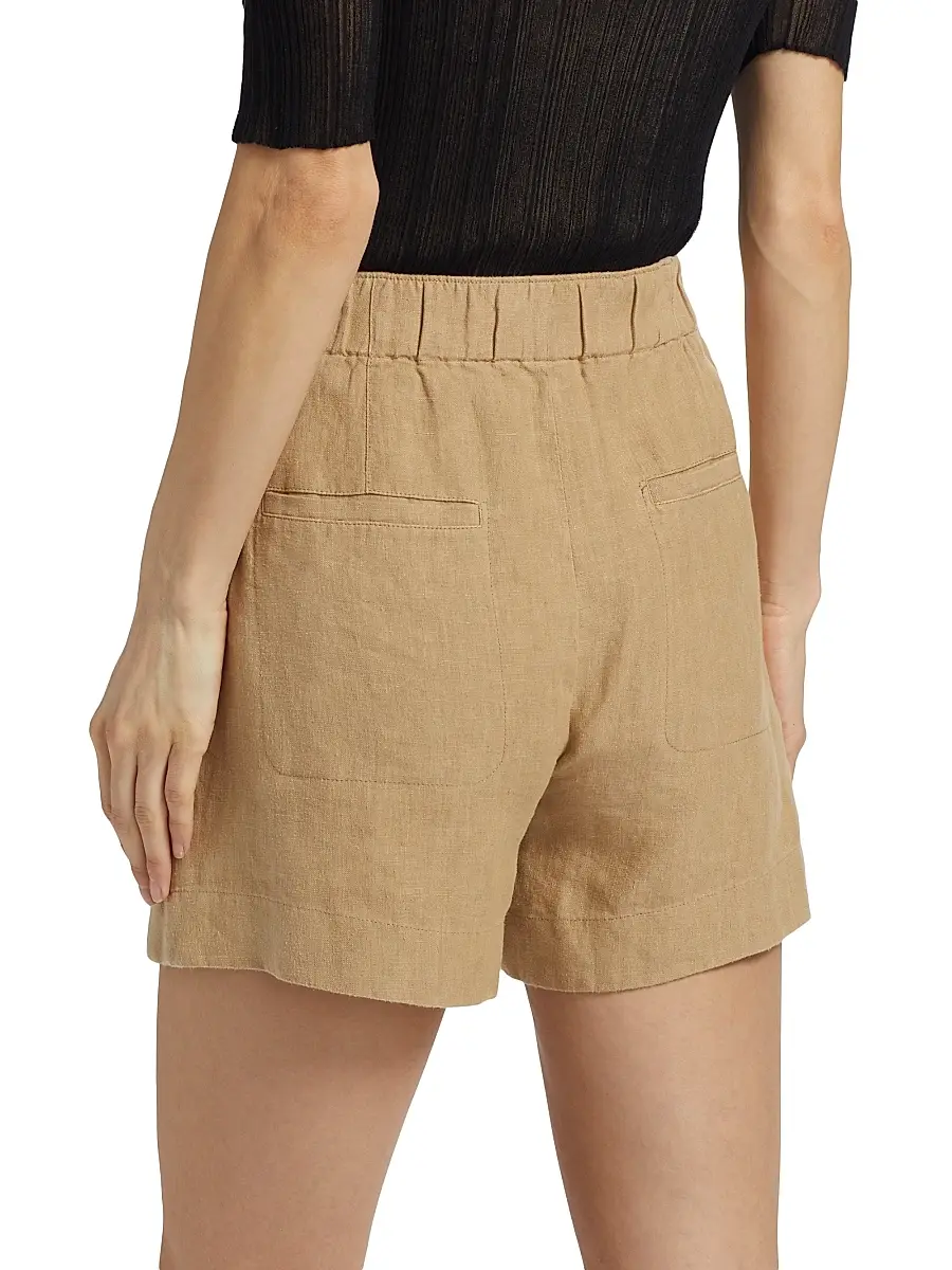 Vince Women's Mid-Rise Hemp Shorts | Thumbnail 5 Vince Women's Mid-Rise Hemp Shorts | Thumbnail 5