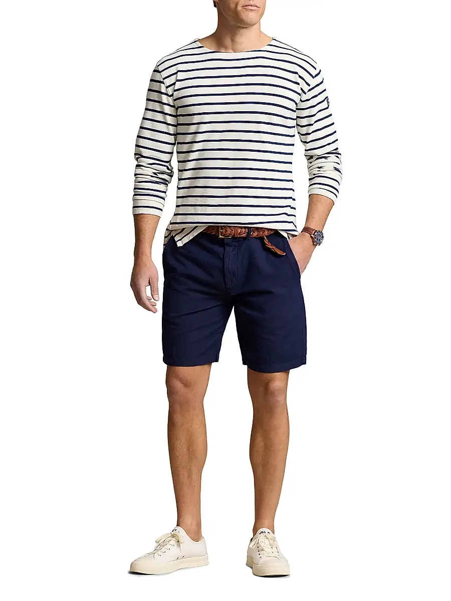 Polo Ralph Lauren Men's 8.5-Inch Classic-Fit Linen-Cotton Shorts | Thumbnail 2 Polo Ralph Lauren Men's 8.5-Inch Classic-Fit Linen-Cotton Shorts | Thumbnail 2