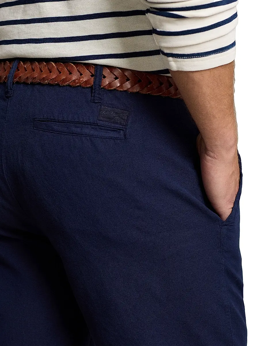 Polo Ralph Lauren Men's 8.5-Inch Classic-Fit Linen-Cotton Shorts | Thumbnail 6 Polo Ralph Lauren Men's 8.5-Inch Classic-Fit Linen-Cotton Shorts | Thumbnail 6