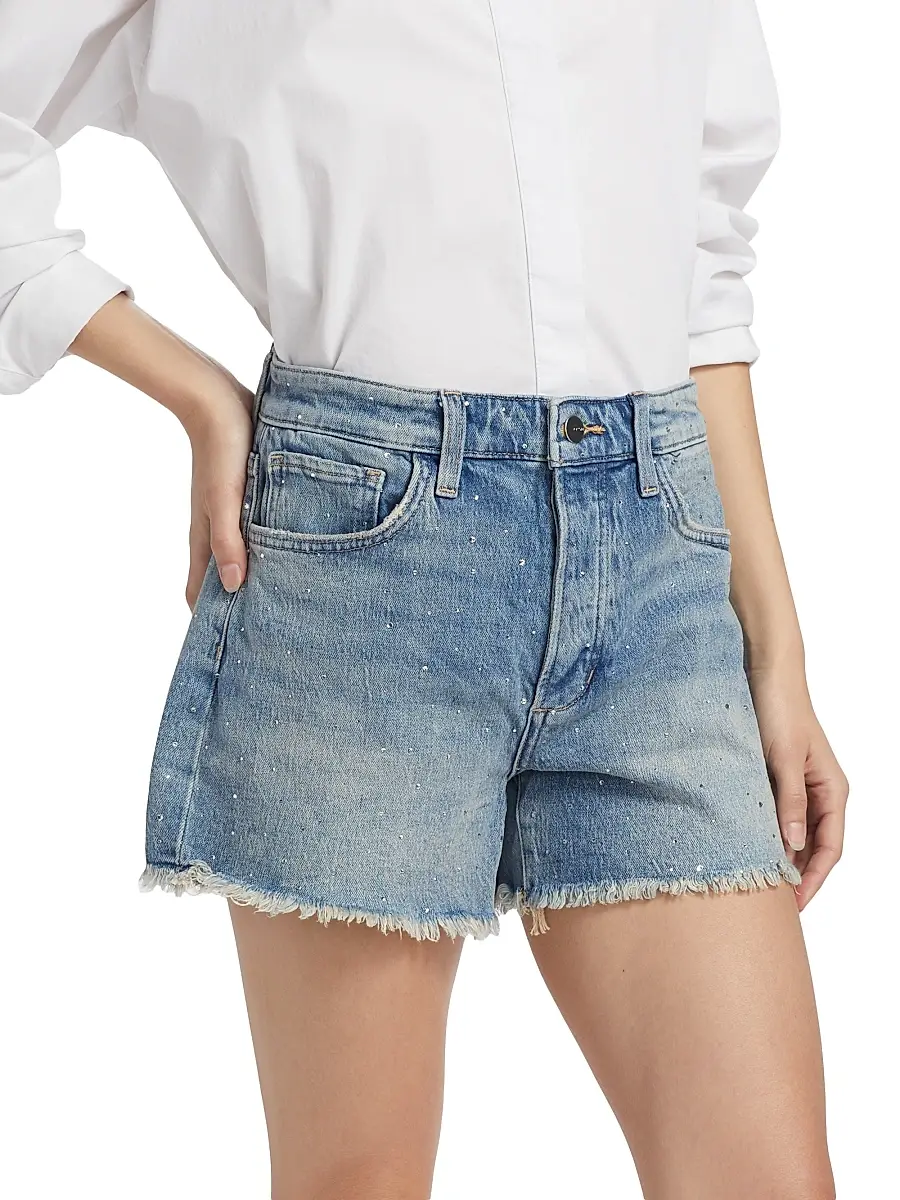 Joe's Jeans Women's The Jessie Denim Relaxed Crystal Shorts | Thumbnail 4 Joe's Jeans Women's The Jessie Denim Relaxed Crystal Shorts | Thumbnail 4