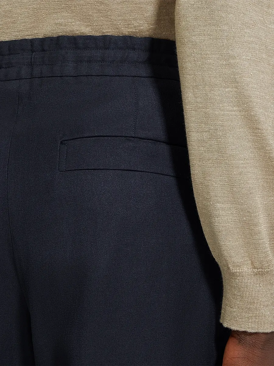 Zegna Men's Da Oasi Lino Pants | Thumbnail 5 Zegna Men's Da Oasi Lino Pants | Thumbnail 5