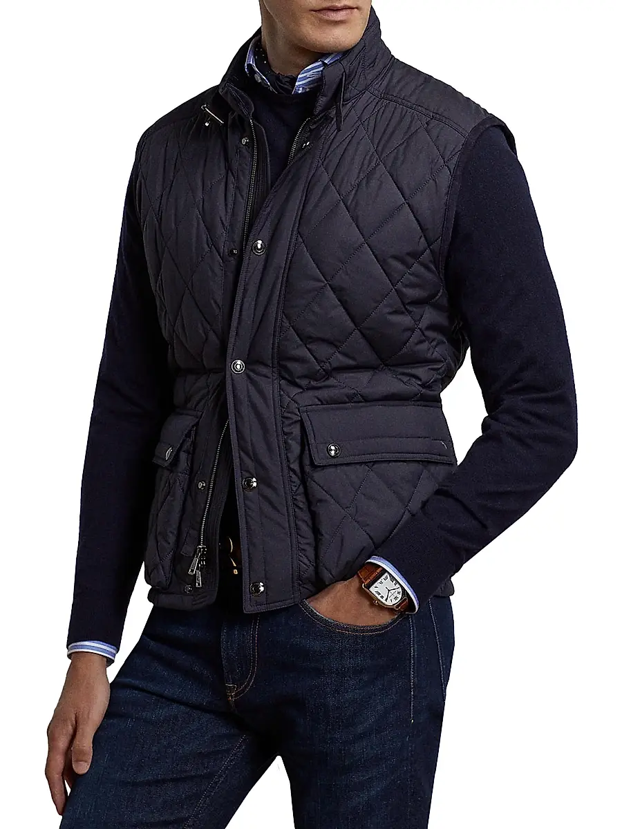 Ralph Lauren Purple Label Men's Leyland Quilted Vest | Thumbnail 3 Ralph Lauren Purple Label Men's Leyland Quilted Vest | Thumbnail 3