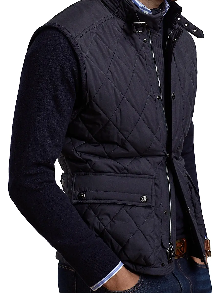 Ralph Lauren Purple Label Men's Leyland Quilted Vest | Thumbnail 4 Ralph Lauren Purple Label Men's Leyland Quilted Vest | Thumbnail 4