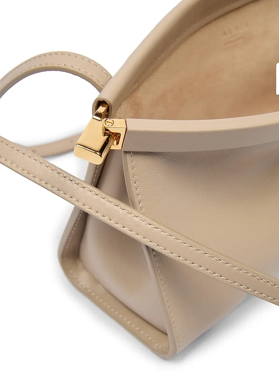 ALAÏA Women's Le Click Leather Shoulder Bag - Grege | Thumbnail 6 ALAÏA Women's Le Click Leather Shoulder Bag - Grege | Thumbnail 6