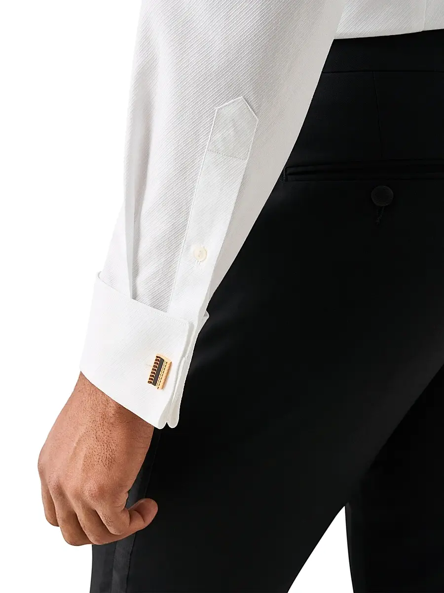 Eton Men's Jacquard Cotton Twill Contemporary-Fit Shirt | Thumbnail 6