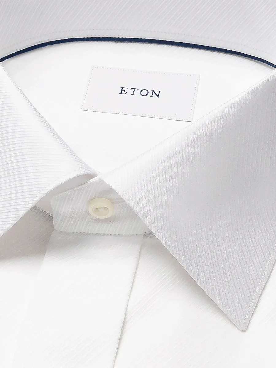 Eton Men's Jacquard Cotton Twill Contemporary-Fit Shirt | Thumbnail 7