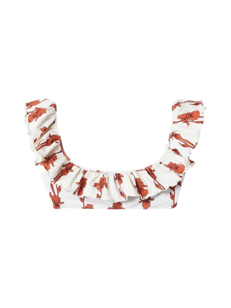 La DoubleJ Women's Ruffle Bikini Top