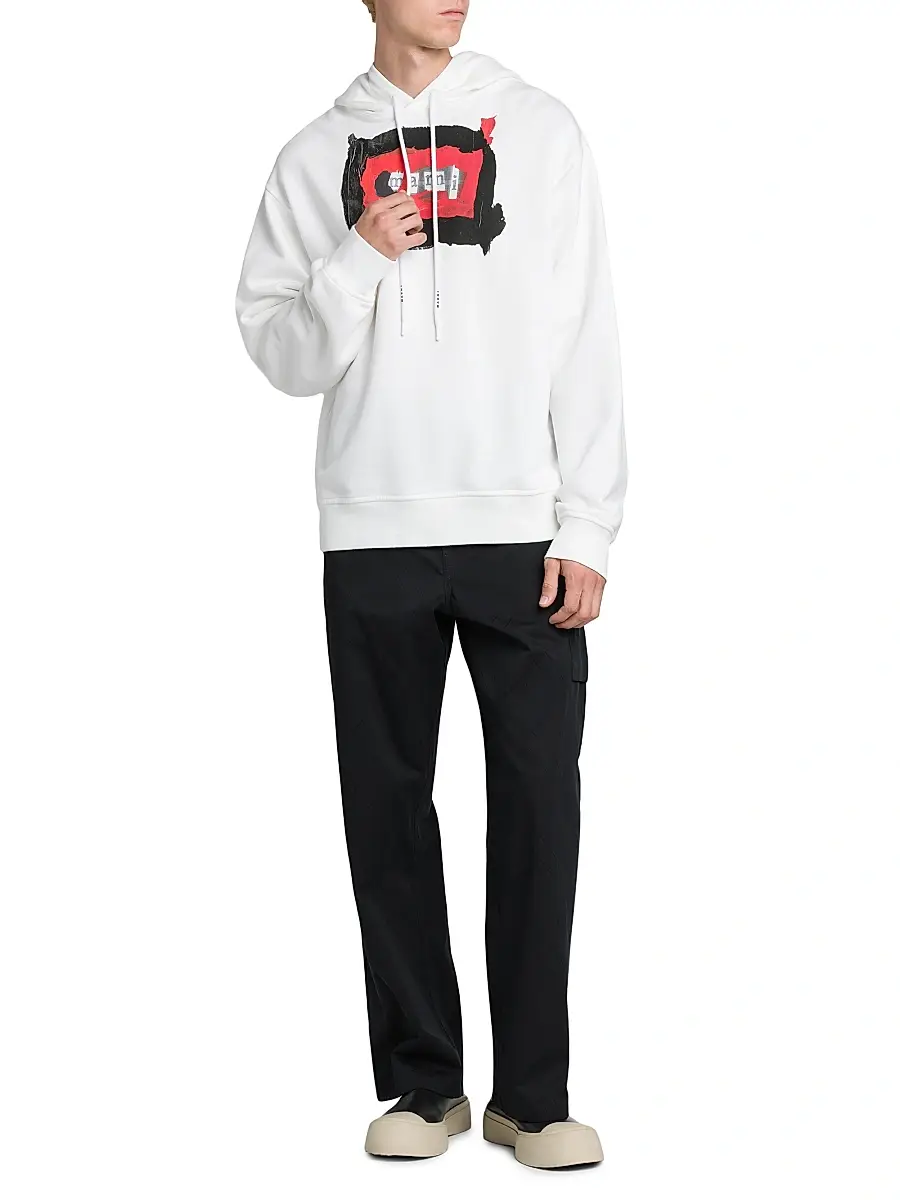 Marni Men's Collage Logo Hoodie | Thumbnail 2 Marni Men's Collage Logo Hoodie | Thumbnail 2