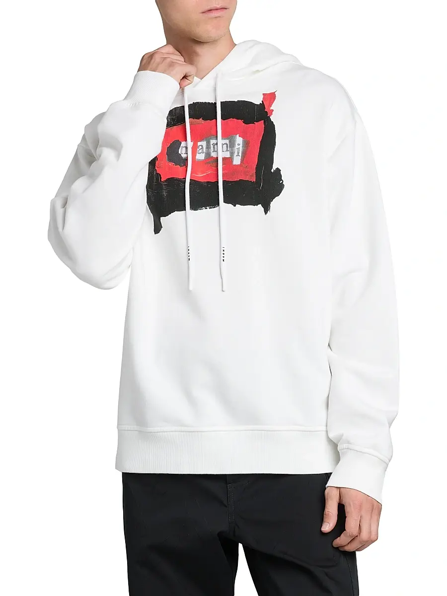 Marni Men's Collage Logo Hoodie | Thumbnail 3 Marni Men's Collage Logo Hoodie | Thumbnail 3