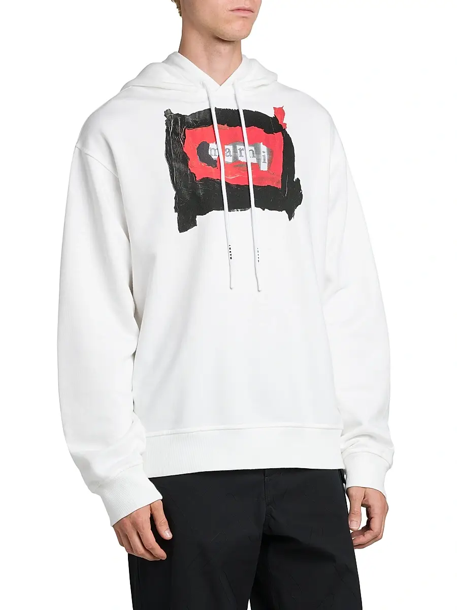 Marni Men's Collage Logo Hoodie | Thumbnail 4 Marni Men's Collage Logo Hoodie | Thumbnail 4