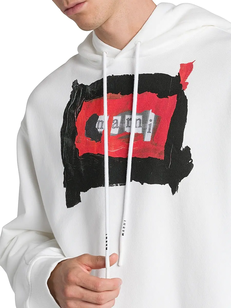 Marni Men's Collage Logo Hoodie | Thumbnail 6 Marni Men's Collage Logo Hoodie | Thumbnail 6