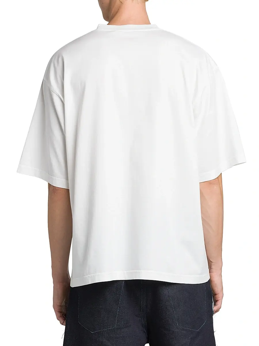 Marni Men's Collage Logo Cotton Oversized T-Shirt | Thumbnail 5 Marni Men's Collage Logo Cotton Oversized T-Shirt | Thumbnail 5