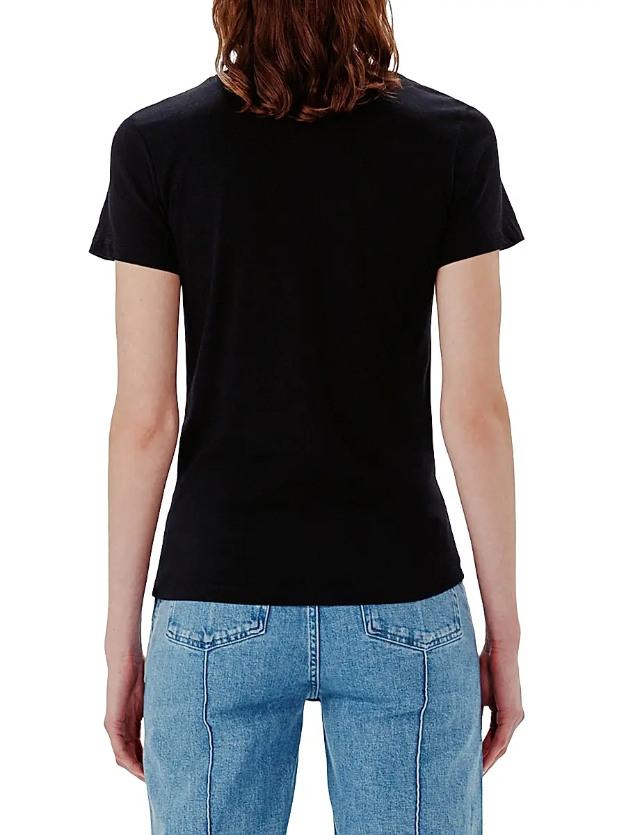 Another Tomorrow Women's Crew Neck Tee - Black | Thumbnail 4 Another Tomorrow Women's Crew Neck Tee - Black | Thumbnail 4