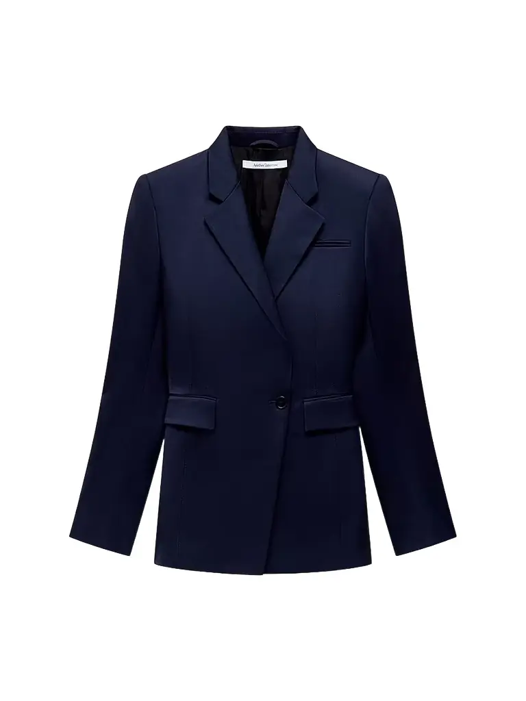 Women's Seamed Waist Jacket - Navy Women's Seamed Waist Jacket - Navy