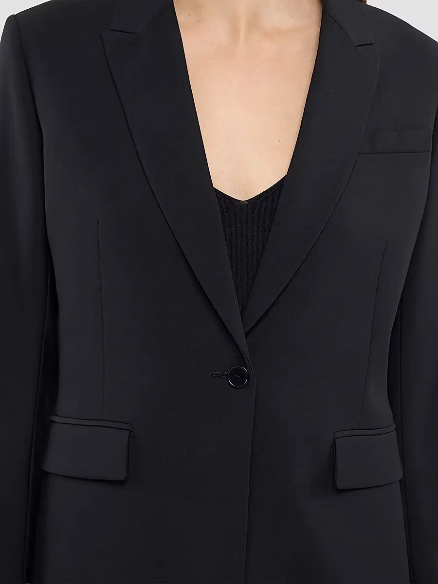 Another Tomorrow Women's Single Button Jacket | Thumbnail 5 Another Tomorrow Women's Single Button Jacket | Thumbnail 5