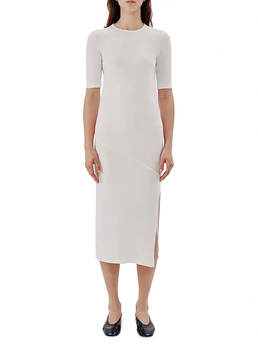 Another Tomorrow Women's Elbow Sleeve Dress | Thumbnail 2