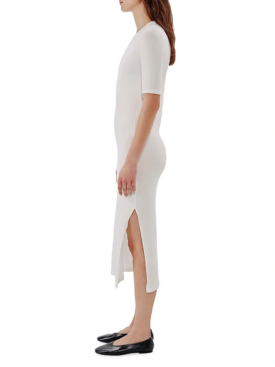 Another Tomorrow Women's Elbow Sleeve Dress | Thumbnail 3
