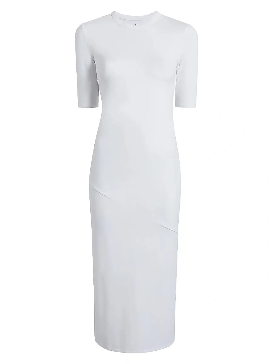 Another Tomorrow Women's Elbow Sleeve Dress
