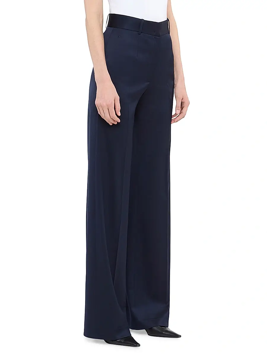 Another Tomorrow Women's Wide Leg Suit Pants | Thumbnail 3 Another Tomorrow Women's Wide Leg Suit Pants | Thumbnail 3