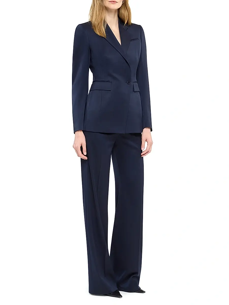 Another Tomorrow Women's Wide Leg Suit Pants | Thumbnail 6 Another Tomorrow Women's Wide Leg Suit Pants | Thumbnail 6