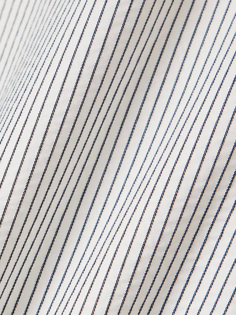 Saint Laurent Embroidered Striped Cotton Shirt | Thumbnail 5