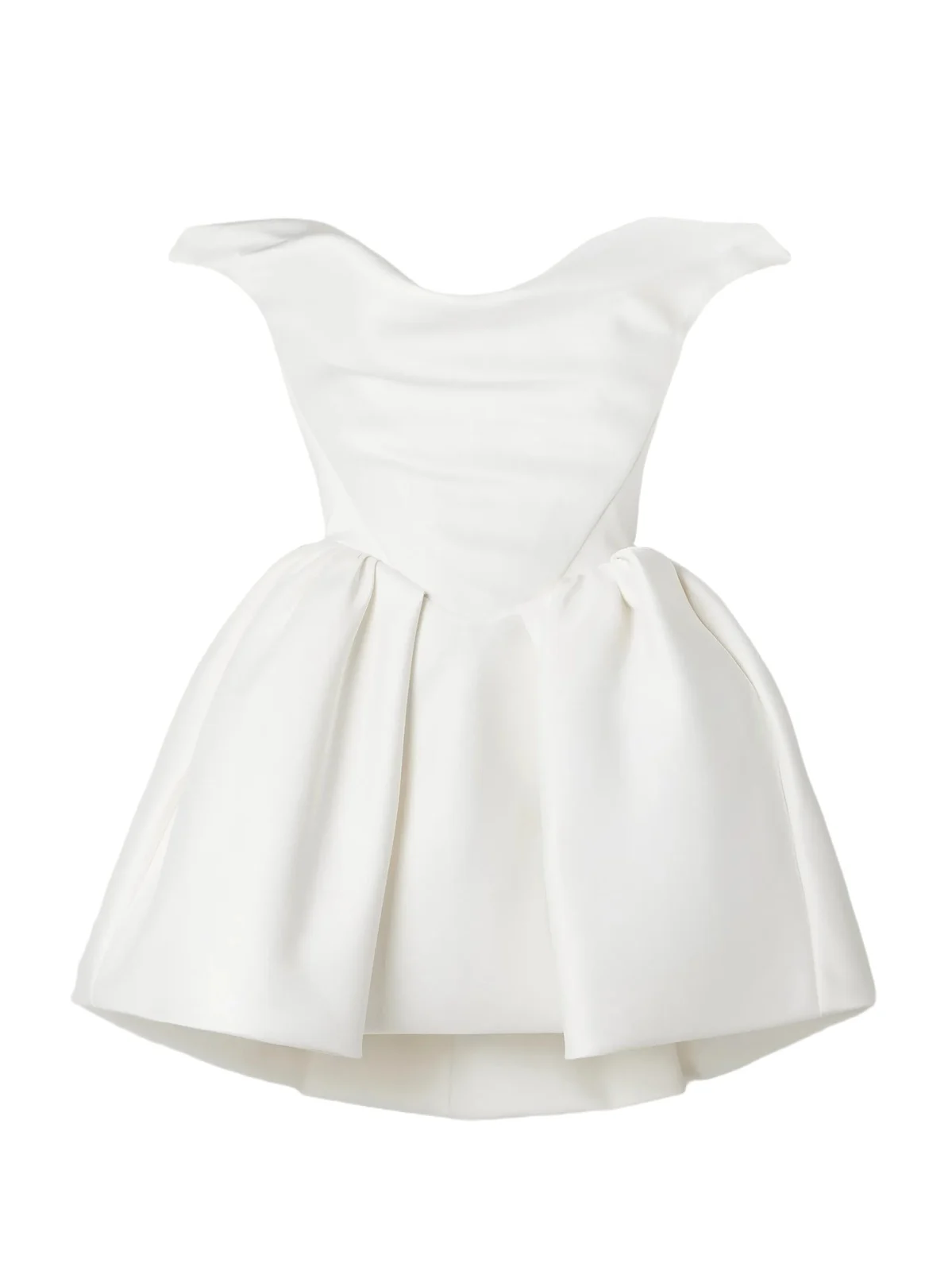 Bagatelle Off-the-shoulder Gathered Duchess Silk-satin Mini Dress Bagatelle Off-the-shoulder Gathered Duchess Silk-satin Mini Dress
