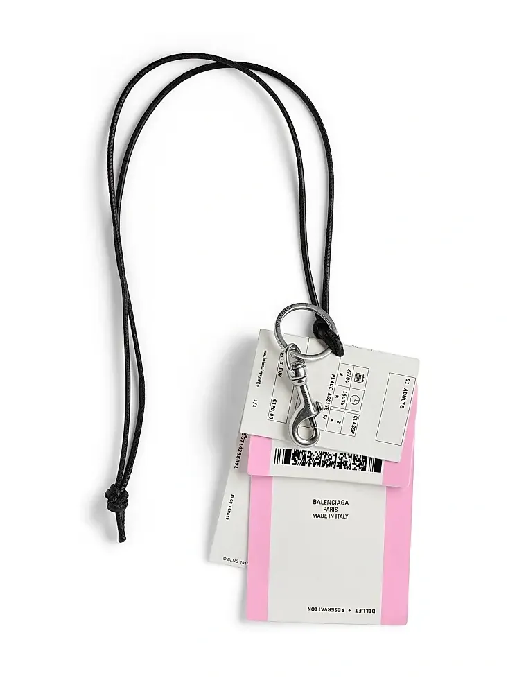 Balenciaga Men's Charm / Keychain Train Ticket