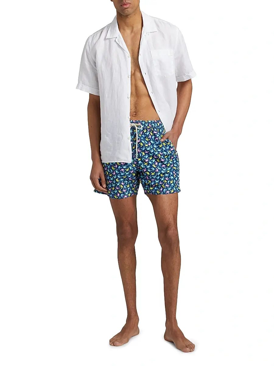 MC2 Saint Barth Men's Lighting Micro Fantasy Swim Trunks - Crabby Multi | Thumbnail 2 MC2 Saint Barth Men's Lighting Micro Fantasy Swim Trunks - Crabby Multi | Thumbnail 2