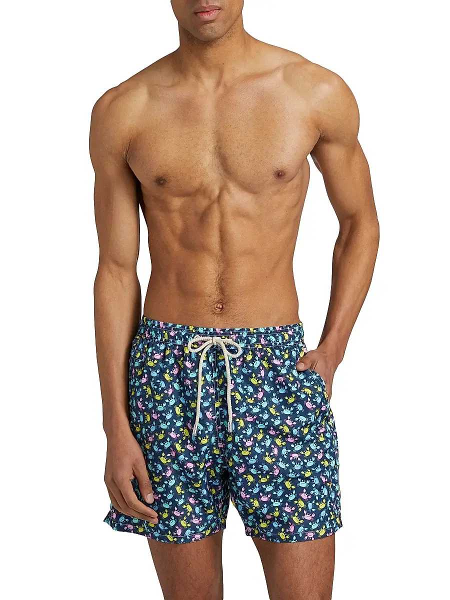 MC2 Saint Barth Men's Lighting Micro Fantasy Swim Trunks - Crabby Multi | Thumbnail 3 MC2 Saint Barth Men's Lighting Micro Fantasy Swim Trunks - Crabby Multi | Thumbnail 3