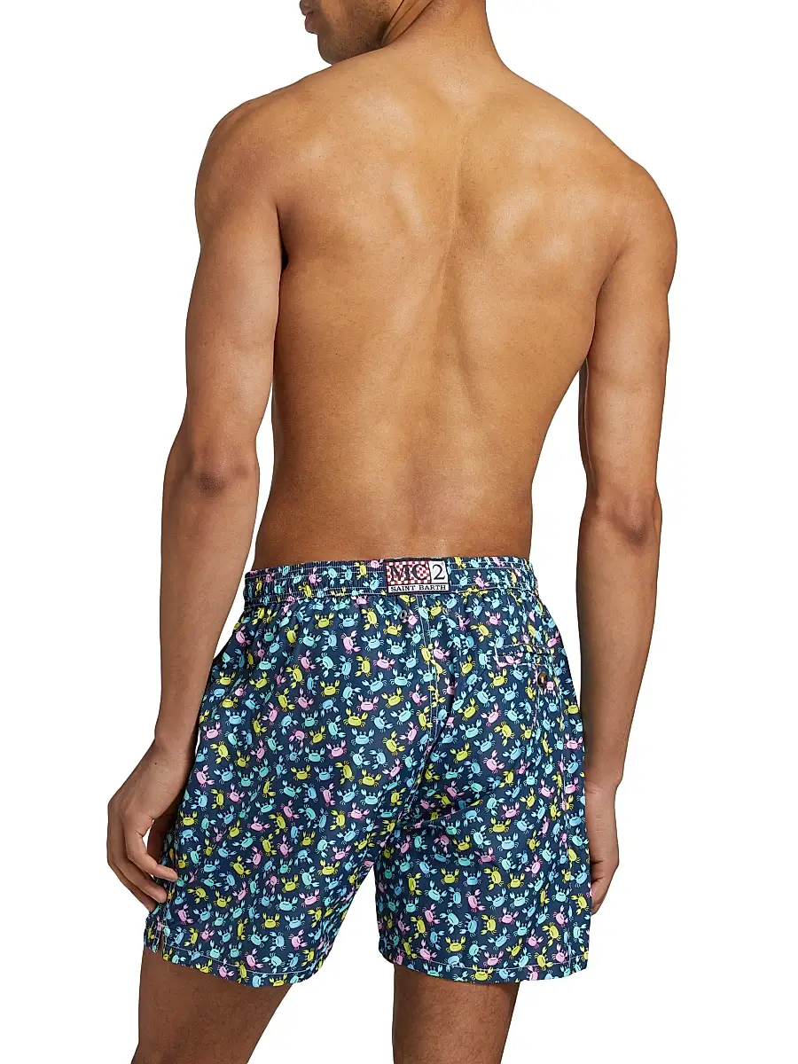 MC2 Saint Barth Men's Lighting Micro Fantasy Swim Trunks - Crabby Multi | Thumbnail 4 MC2 Saint Barth Men's Lighting Micro Fantasy Swim Trunks - Crabby Multi | Thumbnail 4