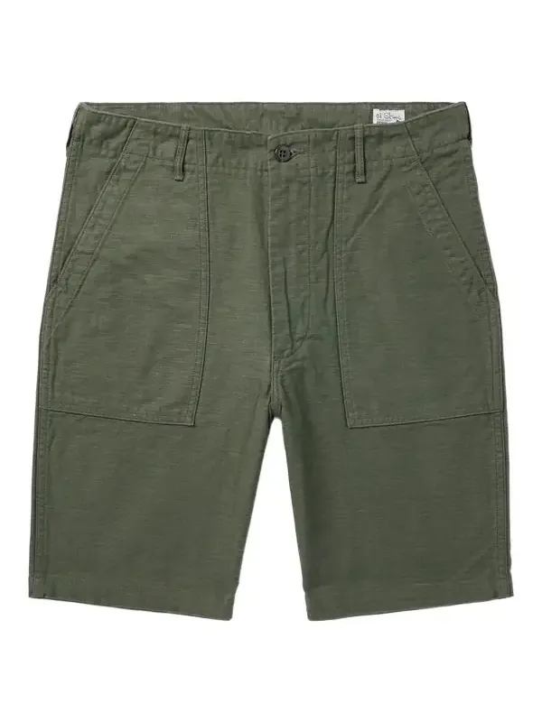 Slim-Fit Straight-Leg Cotton Cargo Shorts - Men