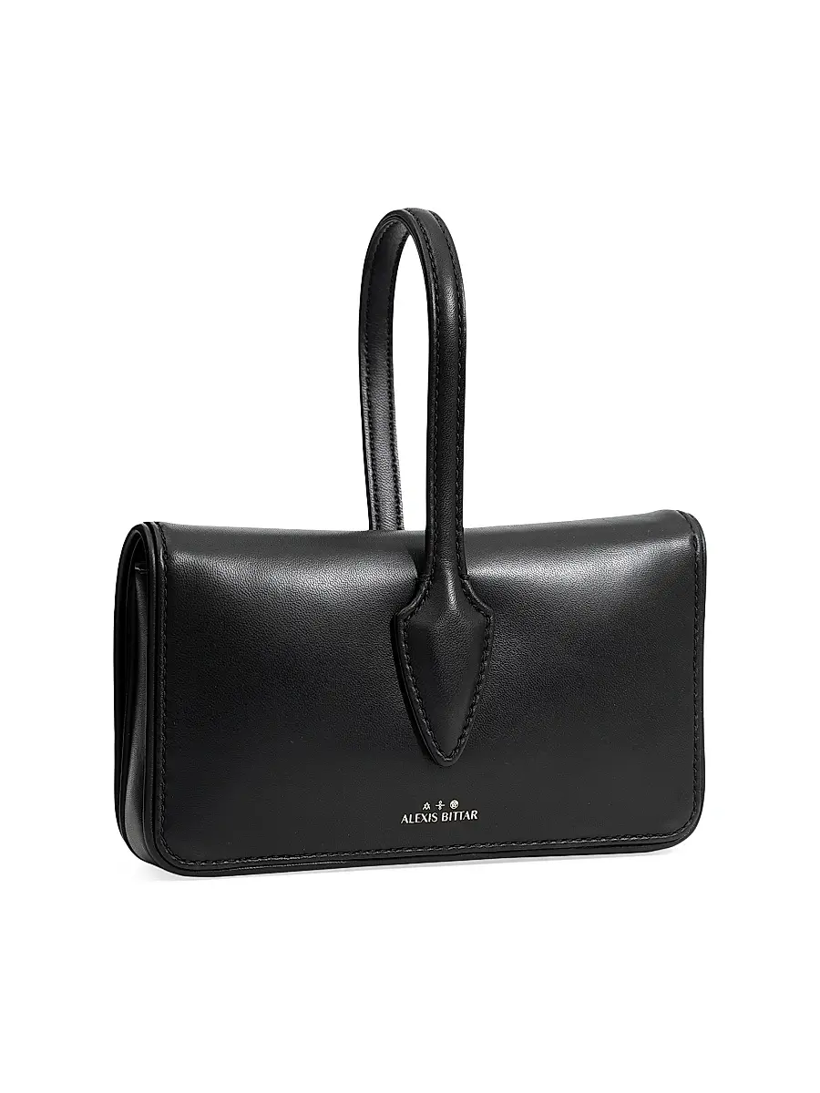 ALEXIS BITTAR Women's Lace-Up Leather Wristlet | Thumbnail 4 ALEXIS BITTAR Women's Lace-Up Leather Wristlet | Thumbnail 4